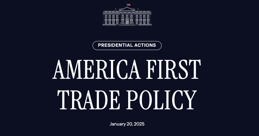 AMERICA FIRST TRADE POLICY, Trump Trade Policy, Trump first day in office 2025, USMCA, China trade war